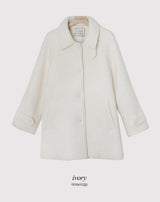 [SHOPPERMADE] Wool Boucle Half Coat