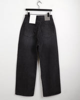 Kilo black striped wide denim pants