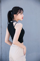 ファモスオフクロップトップ / TOP(5852) Famos Off Crop Top