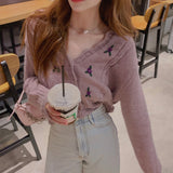 purple floral cardigan (6676062404726)