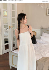 Lovely Pintuck Bustier Long Dress (2color)