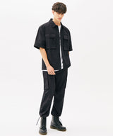 TWO POCKET STRING HALF SHIRTS (KHAKI) (6585202704502)