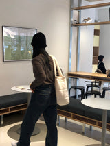 Mute straight denim