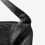 Flan Glossy Leather Hobabag
