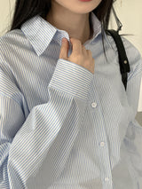 ライポスプリングストライプボキシーシャツ / Lai Po Spring Stripe Boxy Shirt