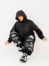 ワイドフーディージャケット/BSR2223FWJK050 WIDE HOODED JACKET CHECK