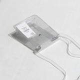 クリアpvcストラップポーチ / Clear pvc strap pouch_gliter