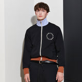 [UNISEX]MARIONG ZIP-UP JUMPER, BLACK (6628217421942)