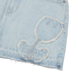 チェリープラネットデニムスカート / CHERRY PLANT DENIM SKIRT [LIGHT BLUE]