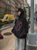 (UNISEX) ラビットウール起毛オーバーフード