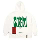 22レターホーンヘビースウェットフーディー/22 LETTER HORN HEAVY SWEAT HOODIE BLACK / WHITE IVORY