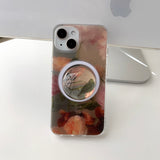 ローズ - レインフラワーマグセーフスマホケース　ビーズトックセット