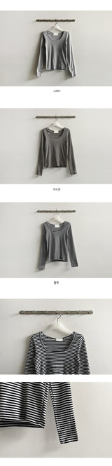 ブリーンストライプ長袖Tシャツ