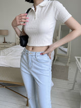 ヌードルカラクロップTシャツ / Noodle Kara Crop T-shirt (3color)