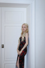 ROSE SLIT DRESS[red]