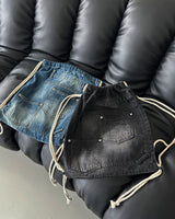 denim rope backpack