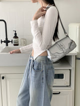 Harin Stopper Washing Long Denim Wide Pants