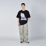 ベイビーフェイスイエロービーニーボーイ半袖Tシャツ ブラック