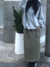 デイリースリットカーゴベンダブルロングスカート