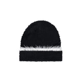 VA Square Stud Hairy Beanie / Black