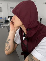 No.0028 O nylon hood VEST (3color)
