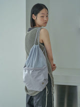 NETTING KNIT TOP [ ASH GRAY ]
