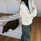 Adieu パステルグラデーションミックスラウンド長袖ニット