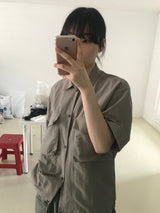 Safari nylon half shirt 