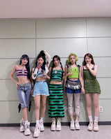 [(G)I-DLE Minnie] シルバースターキュービックチョーカー
