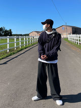 カバーツートンルーズフィットフーディ―/COVER TWO TONE LOOSEFIT HOODY