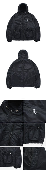 [24SS] シンボルパッカリングウィンドブレーカージャケット BLACK