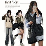Light Twisted Knit Vest