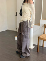 [MADE] Tonizen Pocket Cotton Banding Long Wide Cargo pants