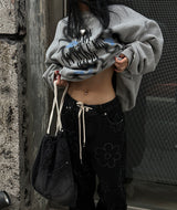 denim rope backpack