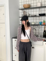 Clip string banding pintuck long wide slacks