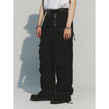リファインナイロンパラシュートパンツ / REFINE NYLON PARACHUTE PANTS_BK