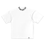 TZ MONOGRAM RIB OVERSIZED TEE - WHITE