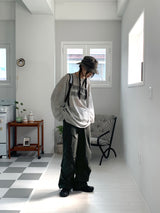 Socle Shirring Pleated Two-Way Jogger Pants