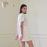 ベーシックハーフスリーブTシャツ/BASIC HALF SLEEVE T-SHIRT (WHITE)