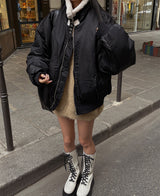 (UNISEX)フェルトクロップオーバームトン