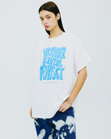 レンタルフォレストタイポTシャツ/RENTAL FOREST TYPO TSHIRT-WHITE