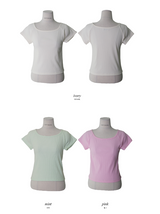 [SHOPPERMADE] パステルスクエア半袖Tシャツ (5color)