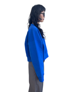プリントクロップドスウェット/Print Cropped Sweat-BLUE