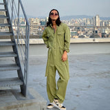 アジャンプスーツザットフィッツライクアコート / A jumpsuit that fits like a coat 3COLOR