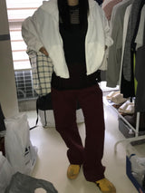 Robust one tuck cotton pants