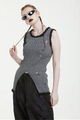 リボンノースリーブトップス / RIBBON SLEEVELESS TOP