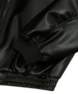87-STAN026 [Vegan Leather]カーブドレイヤーボンバーレザージャケット