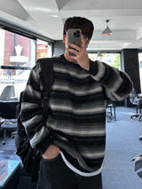 uring stripe angora round knit