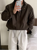 Nus. Hood Wind Jacket (Brown)