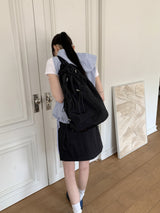 ナイロンストリングメッセンジャークロスビッグリュック/Shope Nylon String Messenger Cross Big Backpack